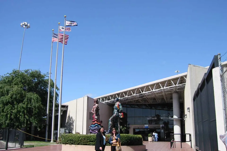 Otay Mesa Port of Entry building at U.S.-Mexico border